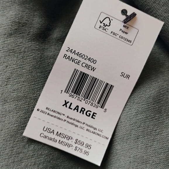 BILLABONG NEW Crewneck Sweatshirt - Picture 12 of 13